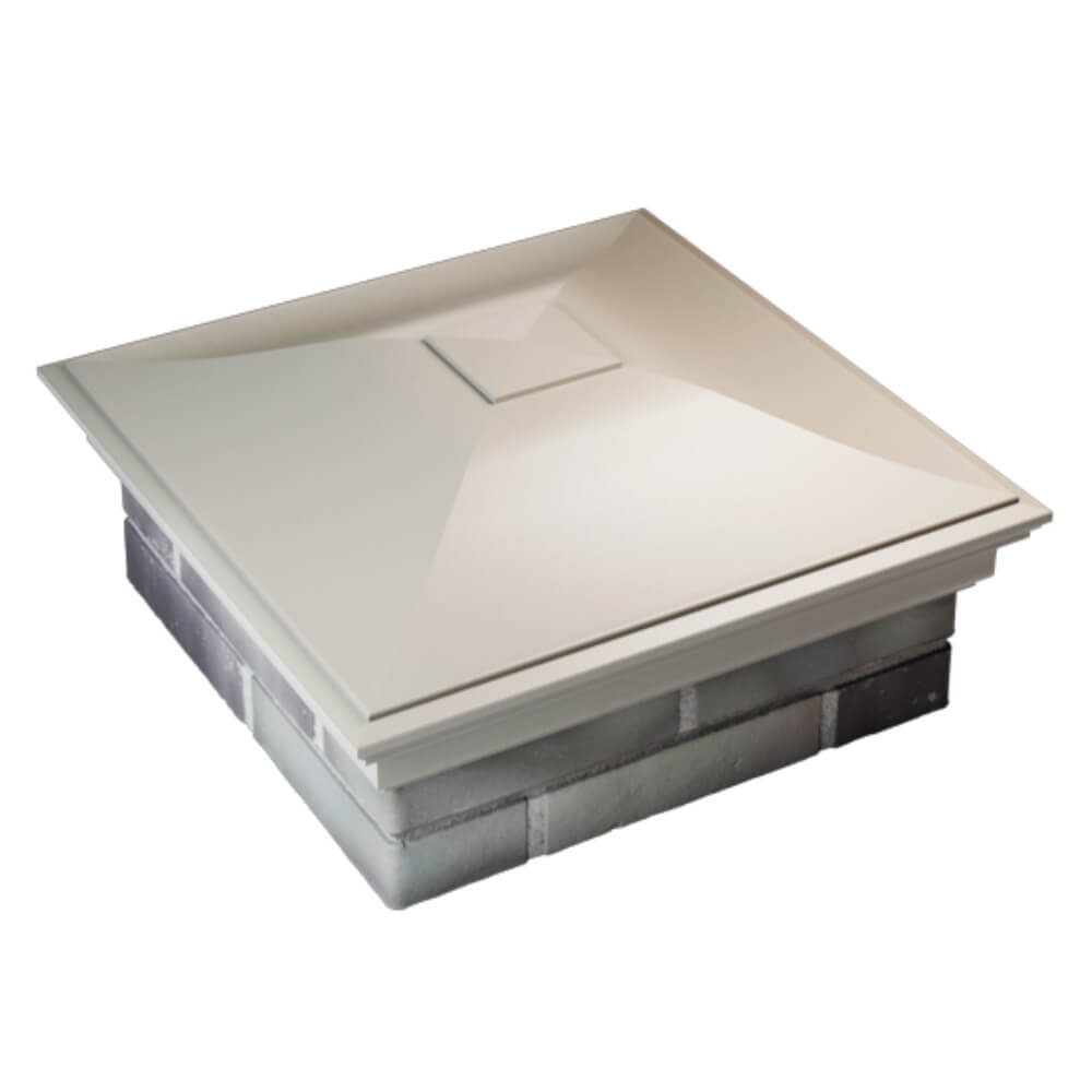 Колпак Zking Монблан Бежевый на столб 2х2 кирпича (515х515мм) Кемерово фото