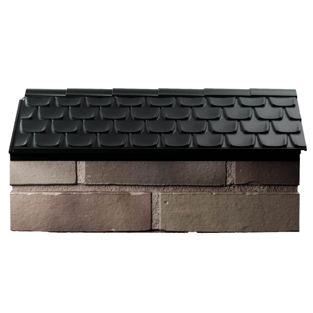 Парапет Zking Эльбрус Черный с посадкой на 1 кирпич (255мм) в Кемерово фото