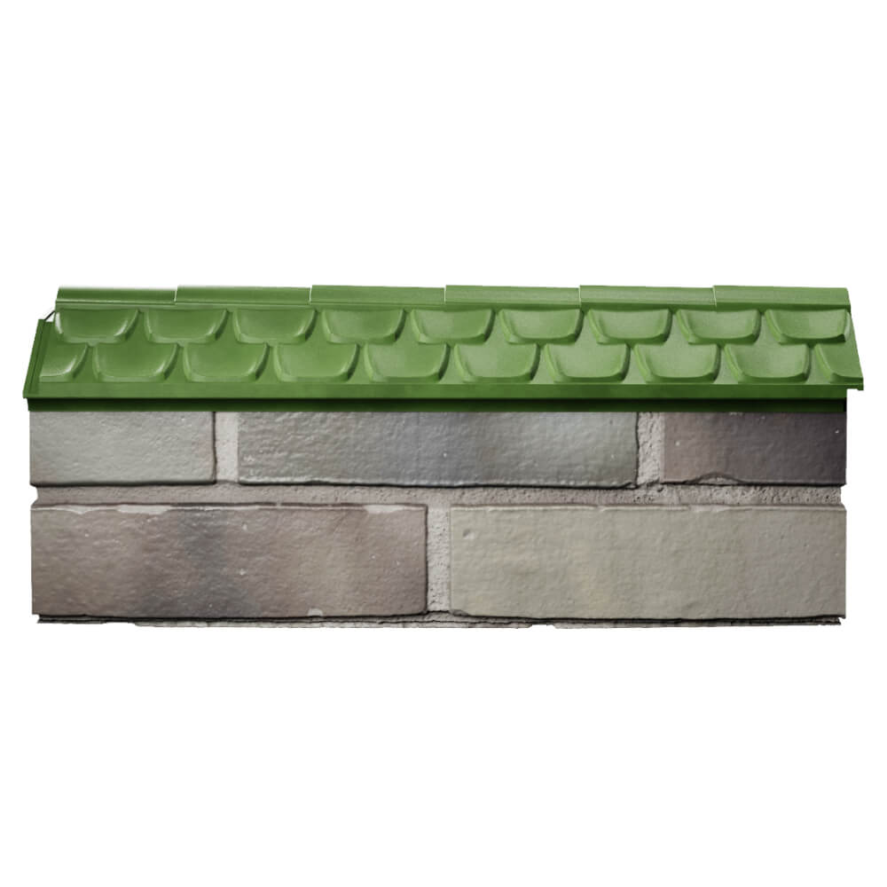 Парапет Zking Эльбрус Зеленый с посадкой на 0.5 кирпича (130мм) в Кемерово фото