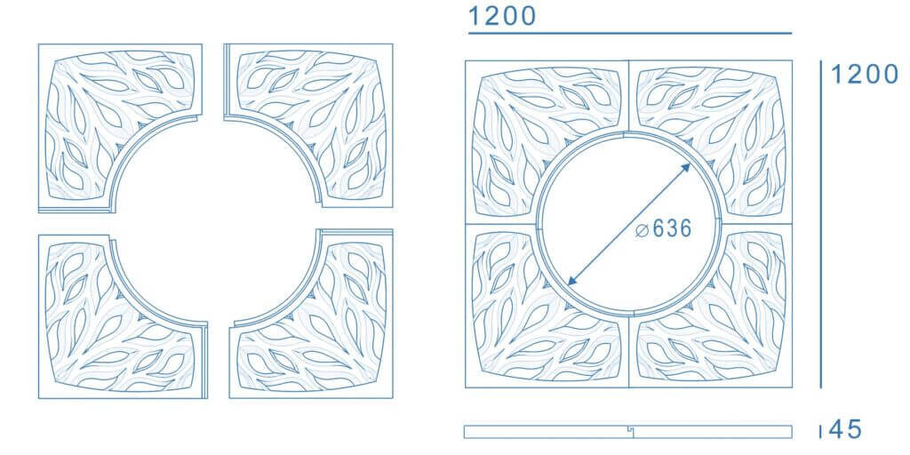 Приствольная решетка для дерева ZKING CRUST 1.2х1.2м Черная в Кемерово фото