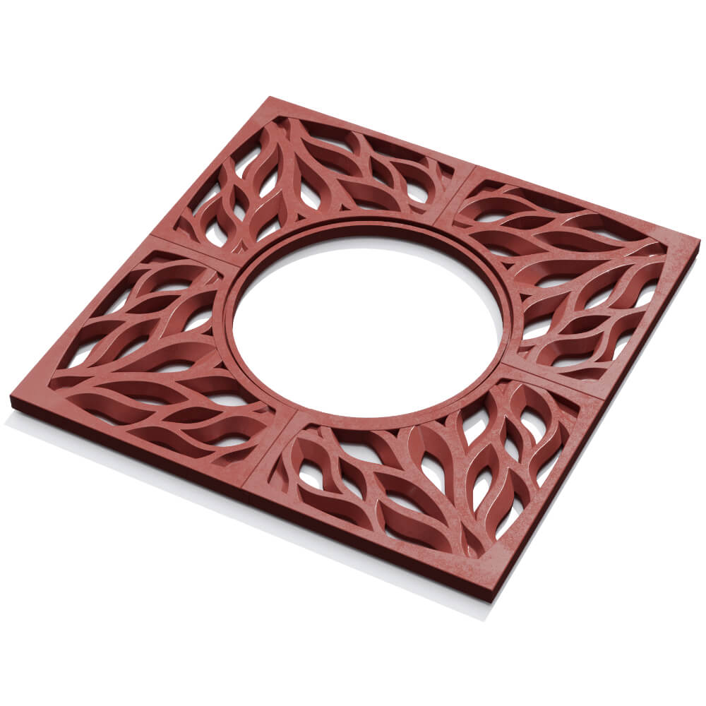 Приствольная решетка для дерева ZKING CRUST 1.2х1.2м Красная в Кемерово фото