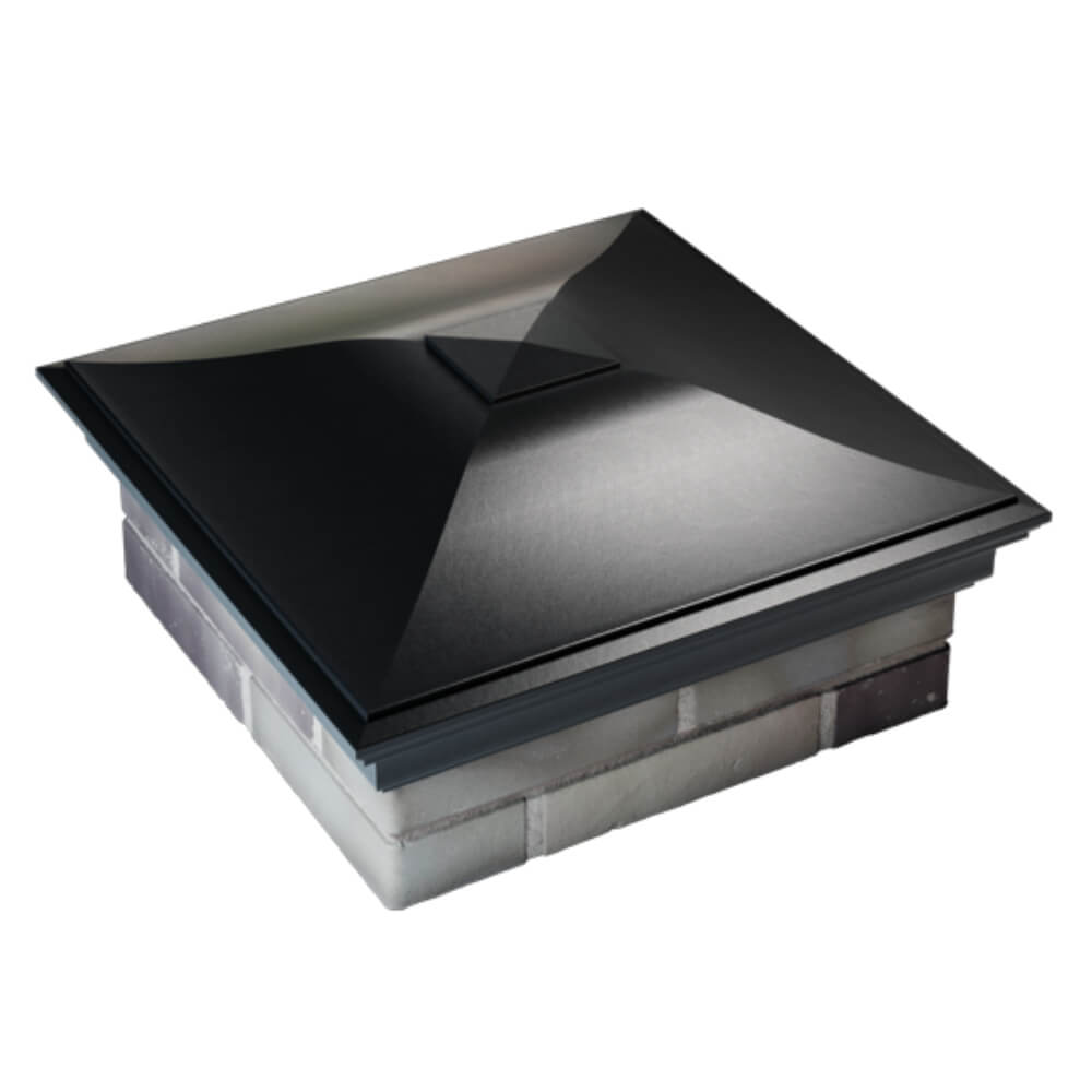 Колпак Zking Монблан Черный на столб 2х2 кирпича (515х515мм) Кемерово фото