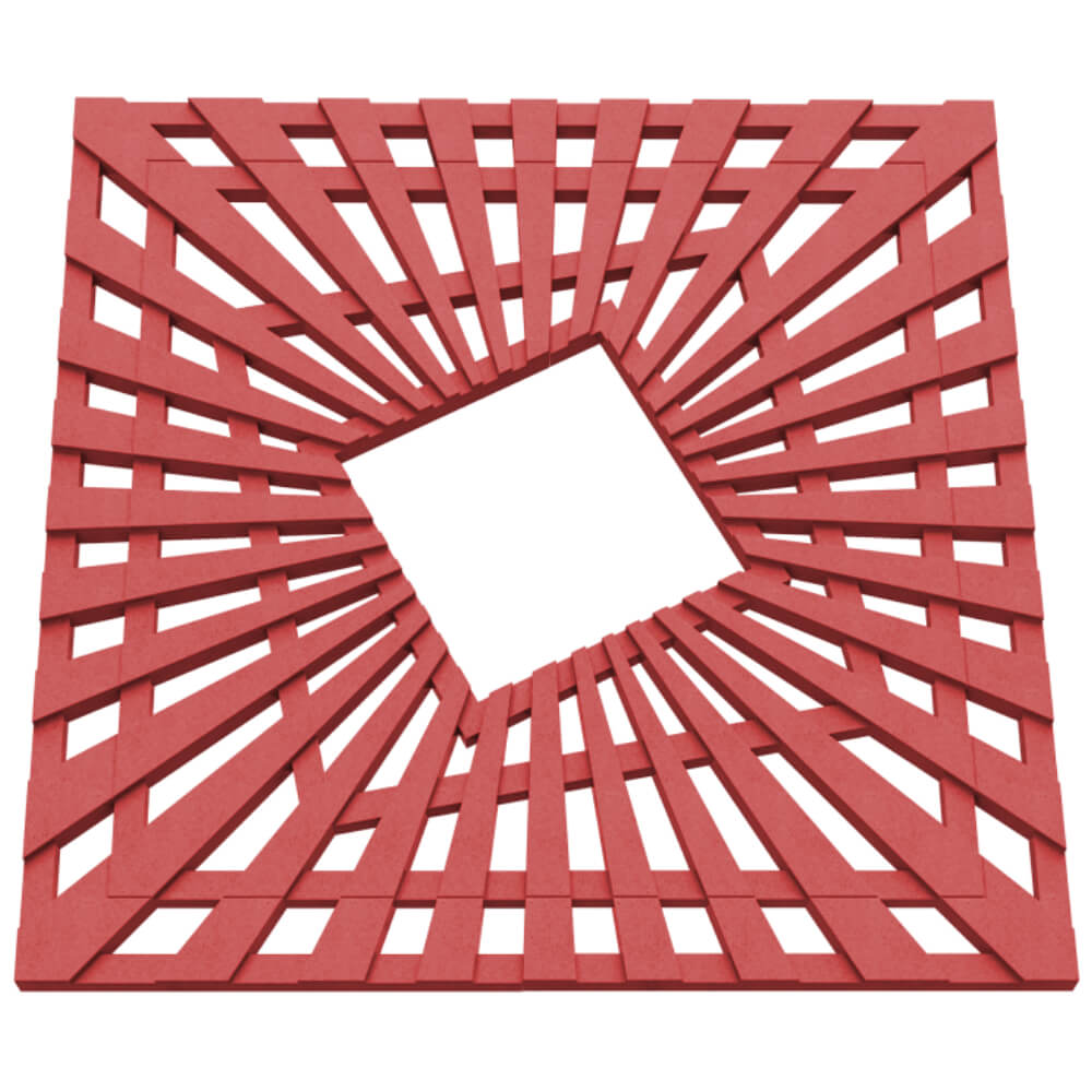 Приствольная решетка для дерева ZKING ATMOSPHERE 1.2х1.2м Красная в Кемерово фото