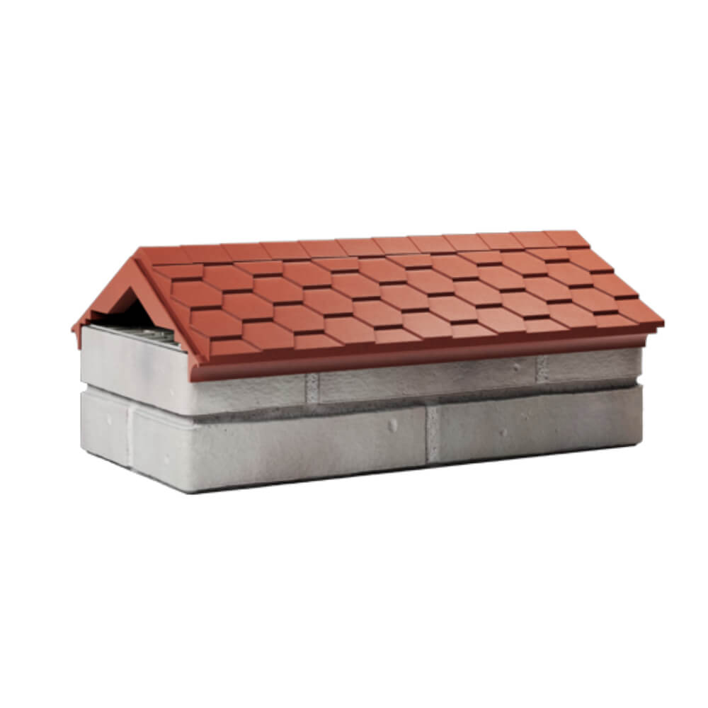 Парапет Zking Эверест Красный с посадкой на 1 кирпич (200/225/255мм) Кемерово фото