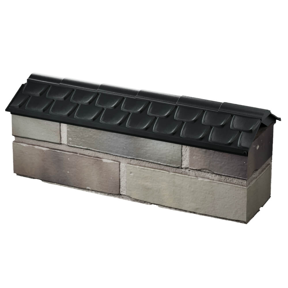 Парапет Zking Эльбрус Черный с посадкой на 0.5 кирпича (130мм) в Кемерово фото