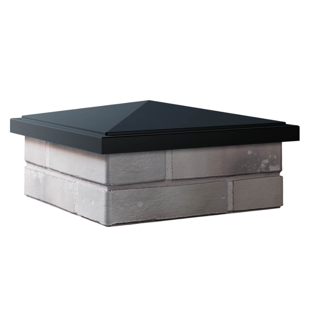 Колпак Zking БонаМоно Черный на столб 1.5х1.5 кирпича (385х385, 400х400мм) в Кемерово фото