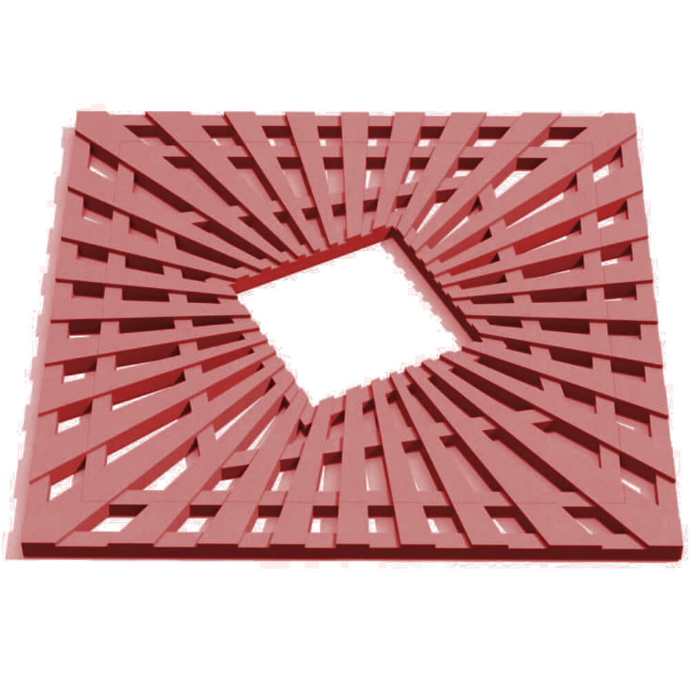 Приствольная решетка для дерева ZKING ATMOSPHERE 1.2х1.2м Красная Кемерово фото