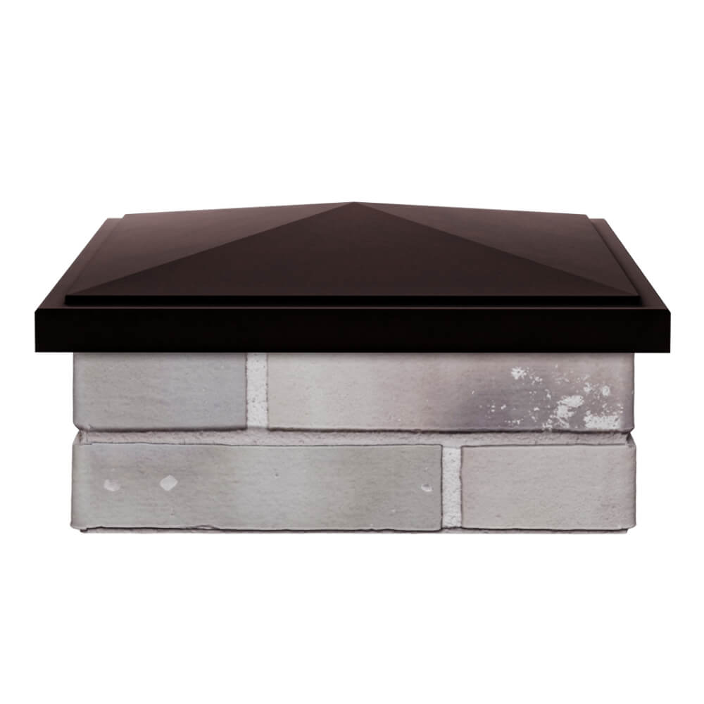 Колпак Zking БонаМоно Коричневый на столб 1.5х1.5 кирпича (385х385, 400х400мм) Кемерово фото