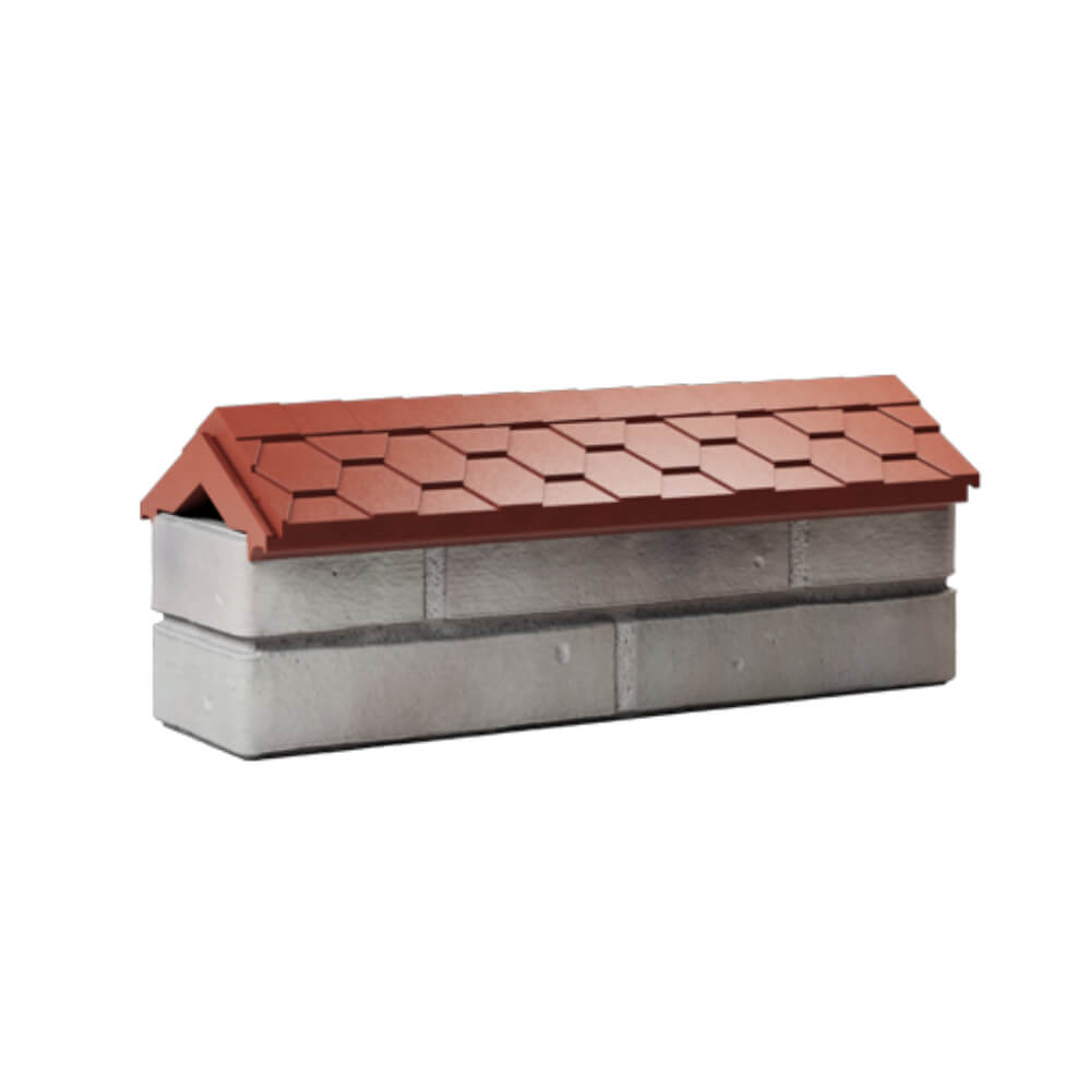 Парапет Zking Эверест Красный с посадкой на 0.5 кирпича (130мм) Кемерово фото