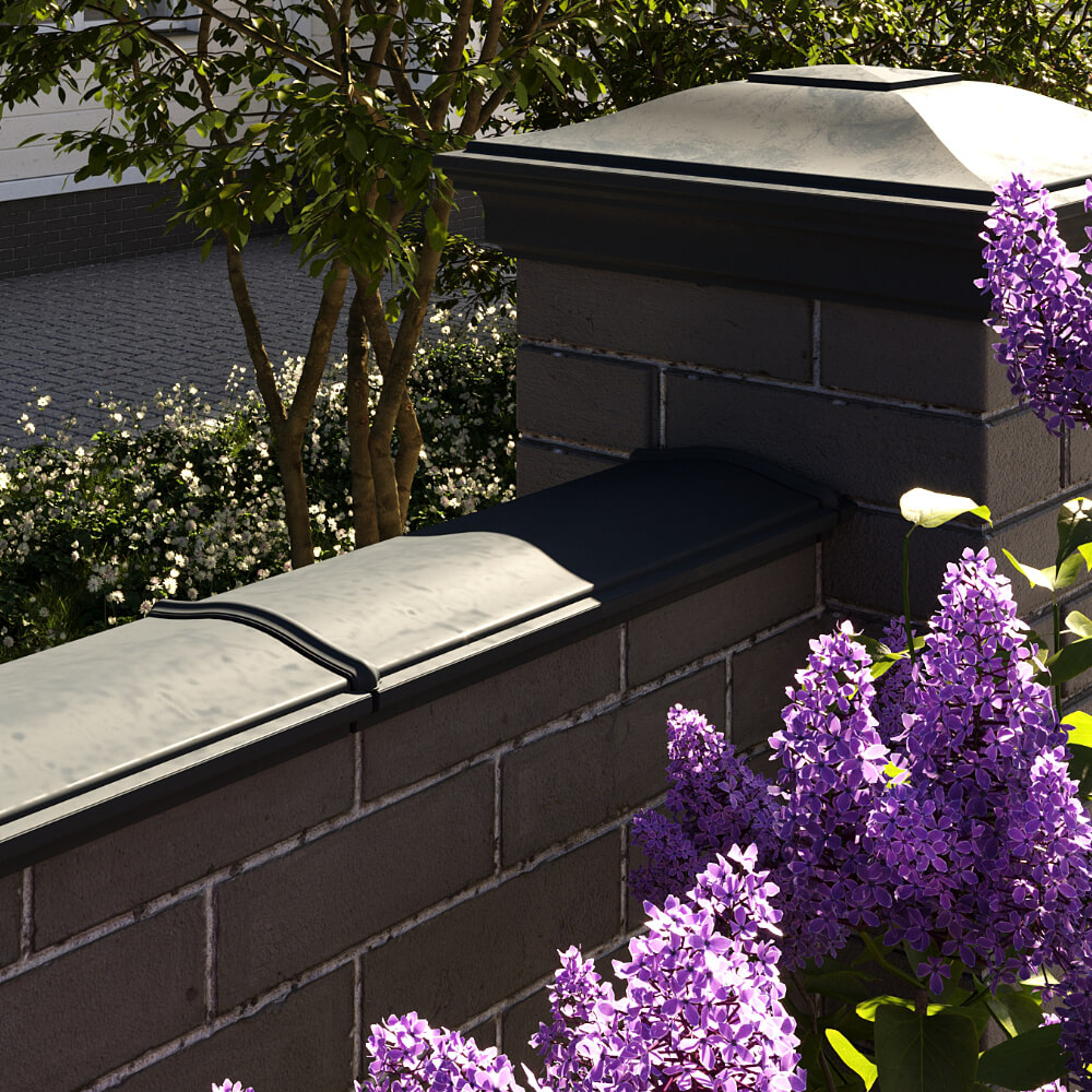 Парапет Zking Монблан Черный посадка на 0.5 кирпича (130мм) в Кемерово фото