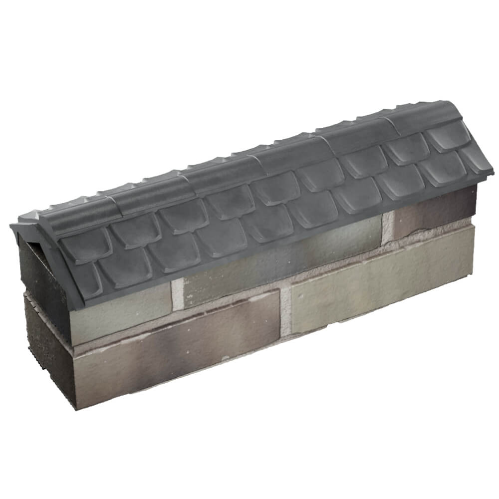 Парапет Zking Эльбрус Серый с посадкой на 0.5 кирпича (130мм) в Кемерово фото