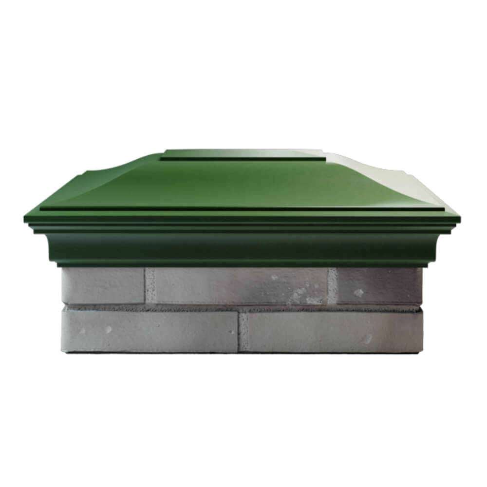 Колпак Zking Монблан Зеленый на столб 2х1.5 кирпича (515х385мм) в Кемерово фото