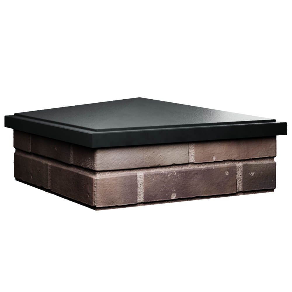 Колпак Zking БонаМоно Черный на столб 2х2 кирпича (515х515, 530х530мм) в Кемерово фото