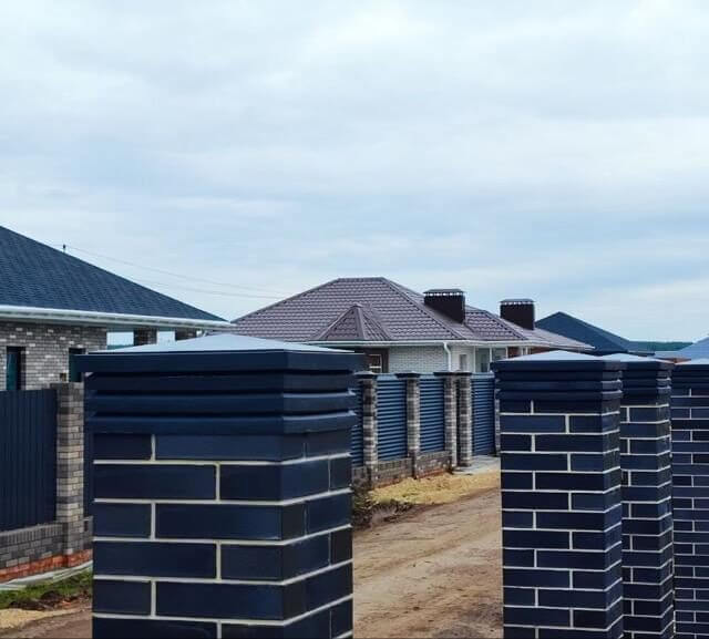 Колпак Zking Бона ХайТек Серый на столб 1.5х1.5 кирпича (385х385мм) в Кемерово фото