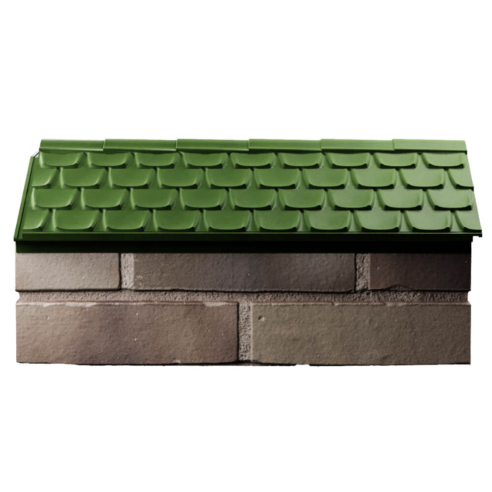 Парапет Zking Эльбрус Зеленый с посадкой на 1 кирпич (255мм) в Кемерово фото