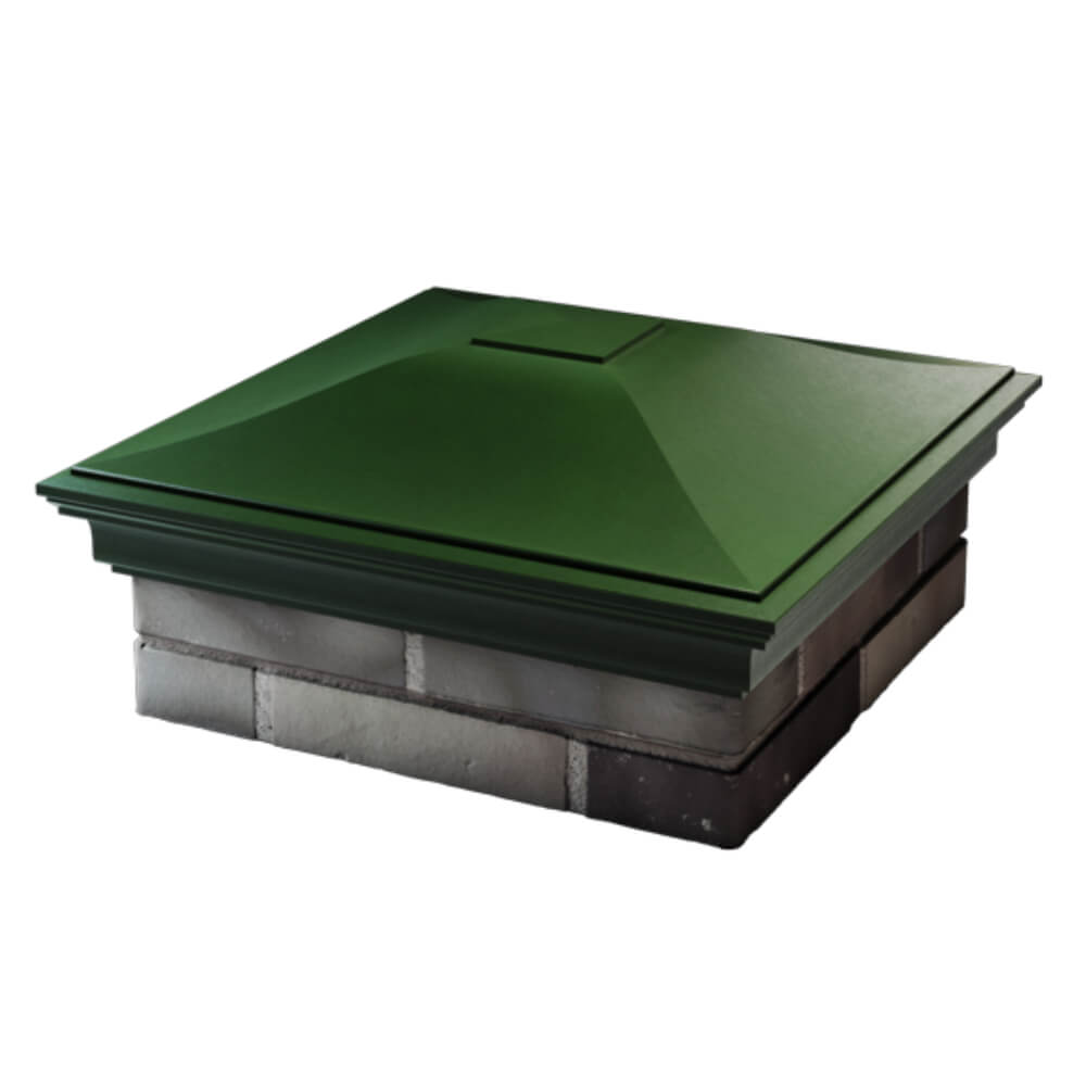 Колпак Zking Монблан Зеленый на столб 2х2 кирпича (515х515мм) в Кемерово фото