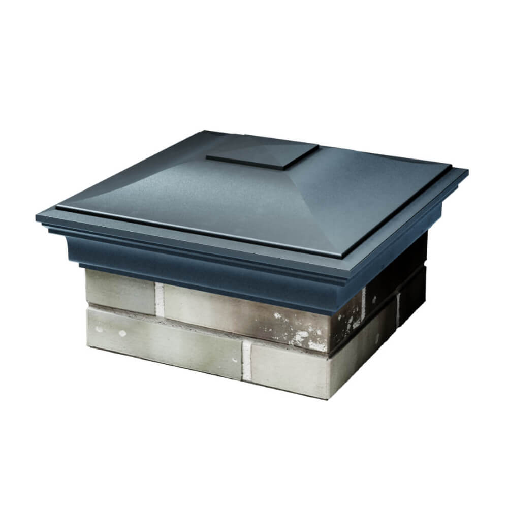 Колпак Zking Монблан Серый на столб 1.5х1.5 еврокирпича 0.7НФ (355х355мм) в Кемерово фото