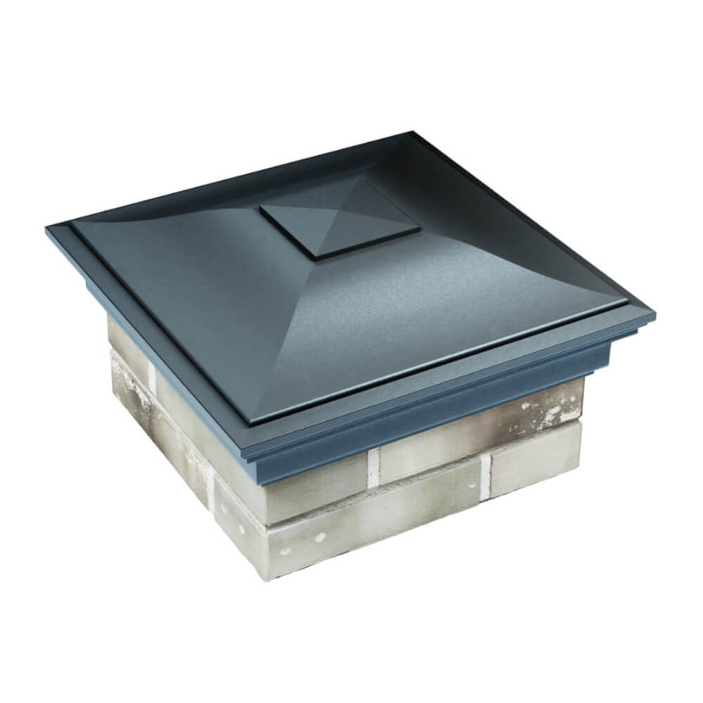 Колпак Zking Монблан Серый на столб 1.5х1.5 еврокирпича 0.7НФ (355х355мм) в Кемерово фото