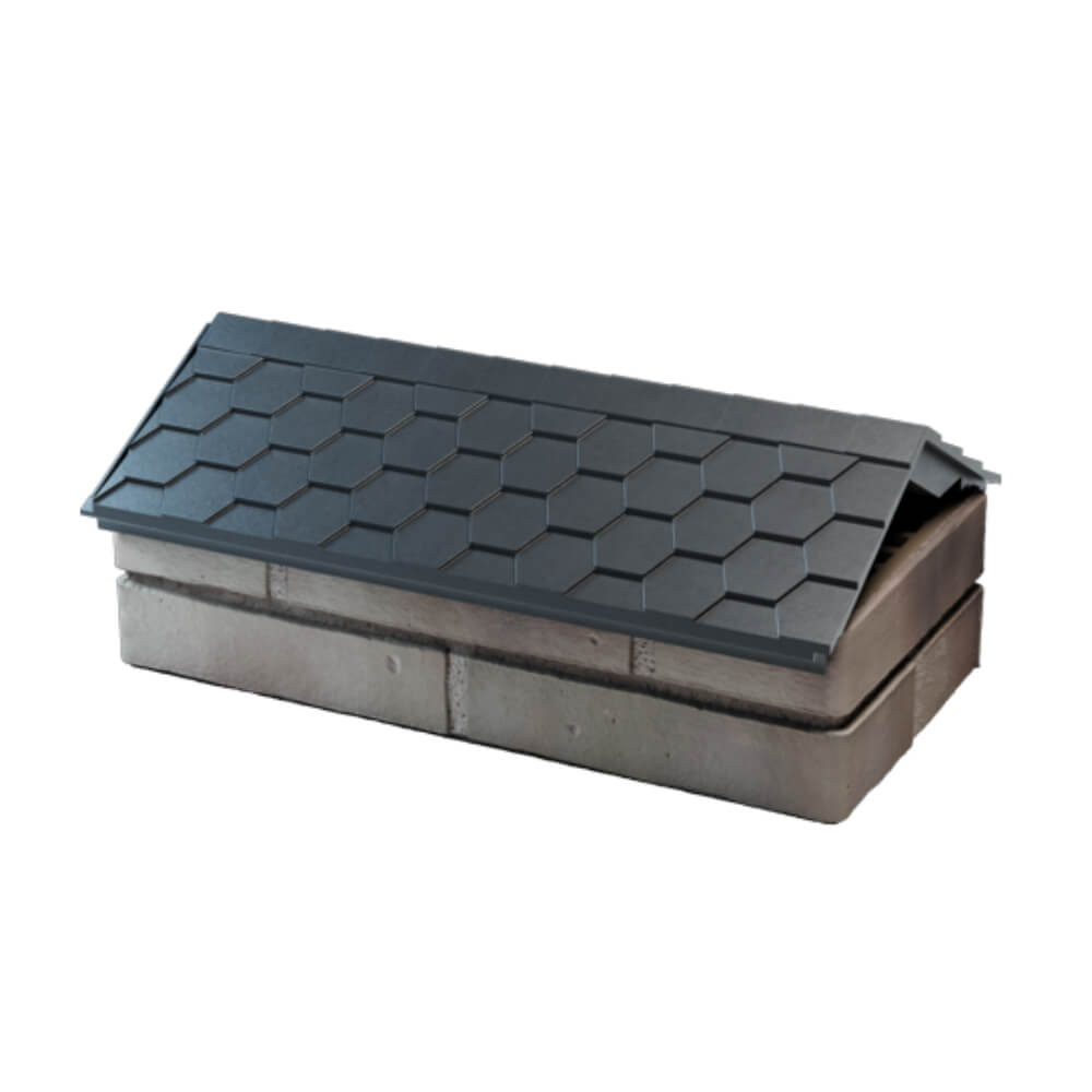 Парапет Zking Эверест Серый с посадкой на 1 кирпич (200/225/255мм) в Кемерово фото