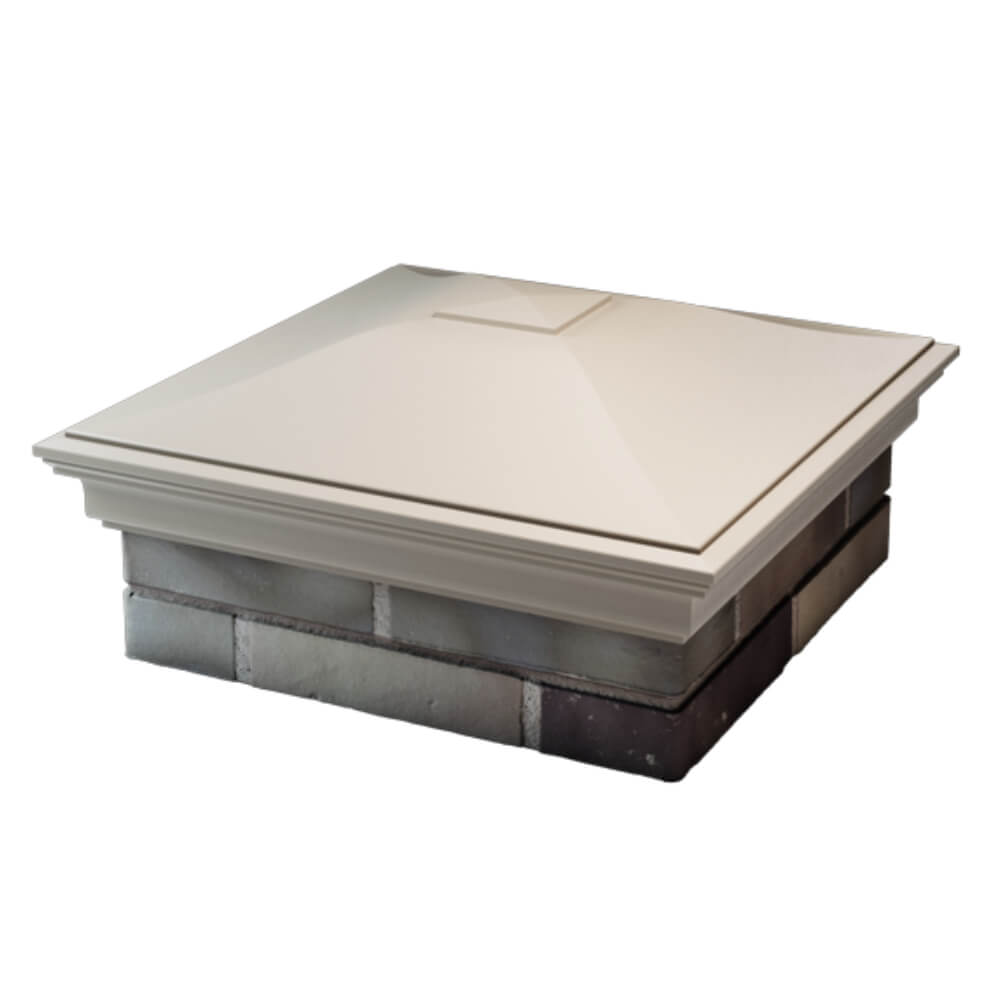 Колпак Zking Монблан Бежевый на столб 2х2 кирпича (515х515мм) в Кемерово фото