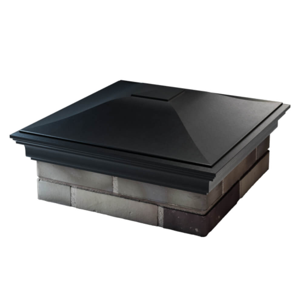 Колпак Zking Монблан Черный на столб 2х2 кирпича (515х515мм) в Кемерово фото