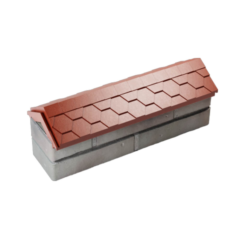 Парапет Zking Эверест Красный с посадкой на 0.5 кирпича (130мм) в Кемерово фото