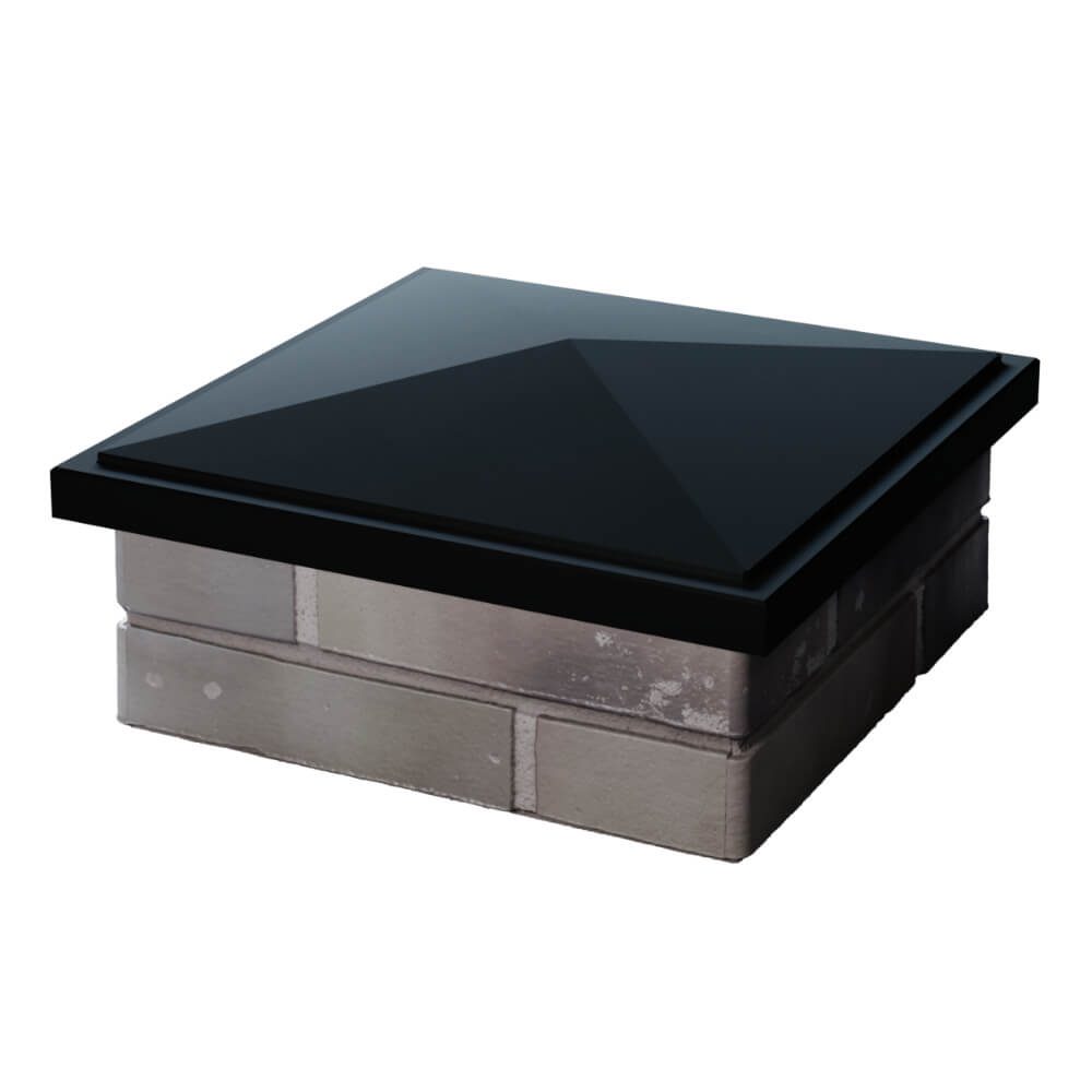 Колпак Zking БонаМоно Черный на столб 1.5х1.5 кирпича (385х385, 400х400мм) в Кемерово фото