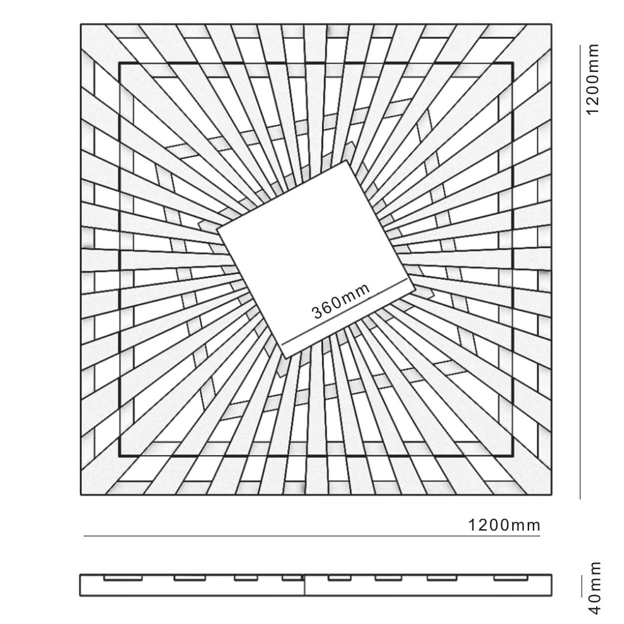 Приствольная решетка для дерева ZKING ATMOSPHERE 1.2х1.2м Черная в Кемерово фото