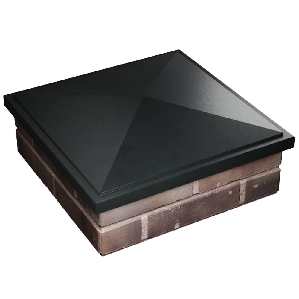 Колпак Zking БонаМоно Черный на столб 2х2 кирпича (515х515, 530х530мм) в Кемерово фото