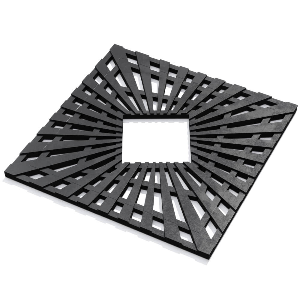 Приствольная решетка для дерева ZKING ATMOSPHERE 1.2х1.2м Черная в Кемерово фото