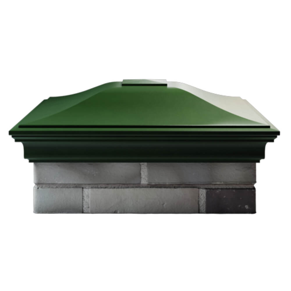 Колпак Zking Монблан Зеленый на столб 2х2 кирпича (515х515мм) в Кемерово фото