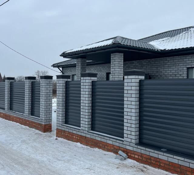 Колпак Zking Бона ХайТек Серый на столб 1.5х1.5 кирпича (385х385мм) в Кемерово фото