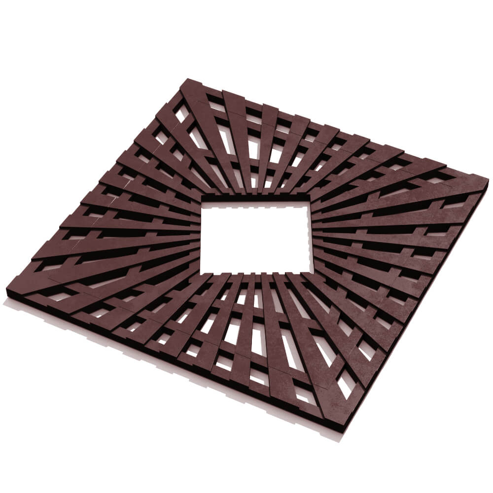 Приствольная решетка для дерева ZKING ATMOSPHERE 1.2х1.2м Коричневая в Кемерово фото