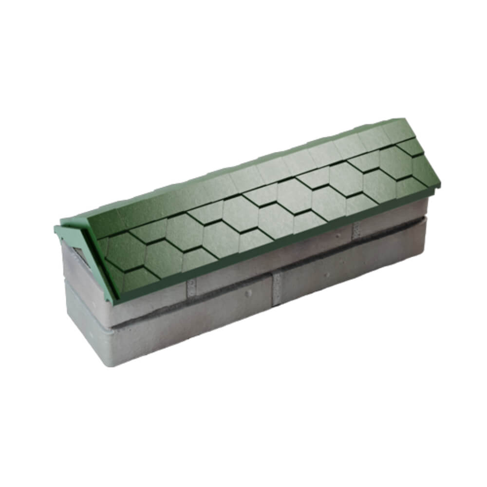 Парапет Zking Эверест Зеленый с посадкой на 0.5 кирпича (130мм) в Кемерово фото