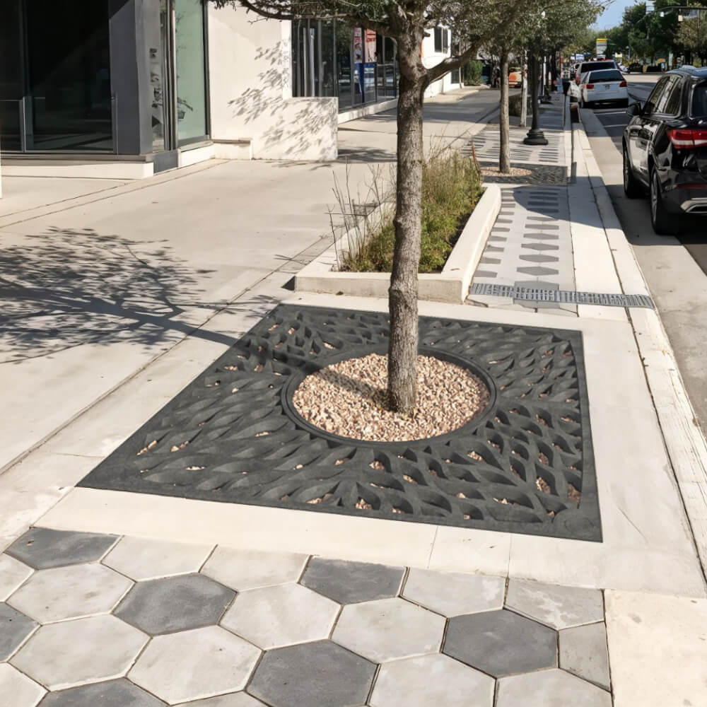 Приствольная решетка для дерева ZKING CRUST 2х2м Черная в Кемерово фото