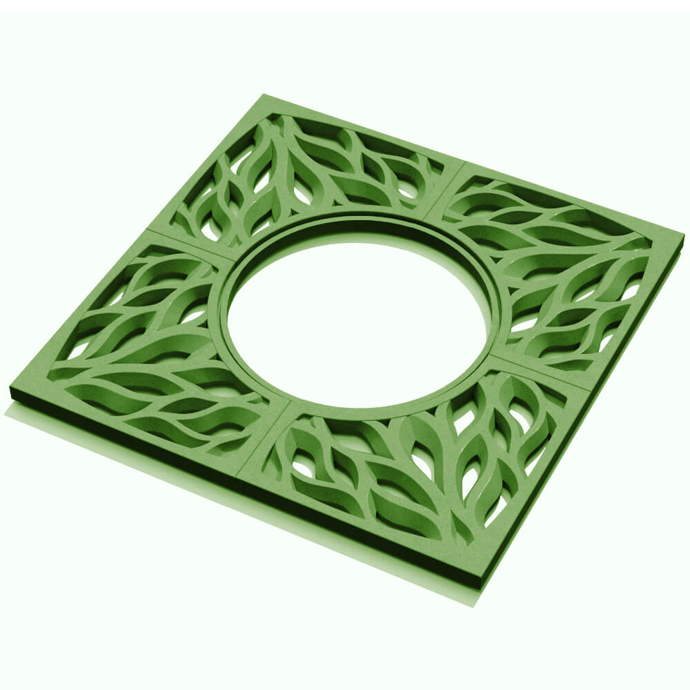 Приствольная решетка для дерева ZKING CRUST 1.2х1.2м Зеленая в Кемерово фото