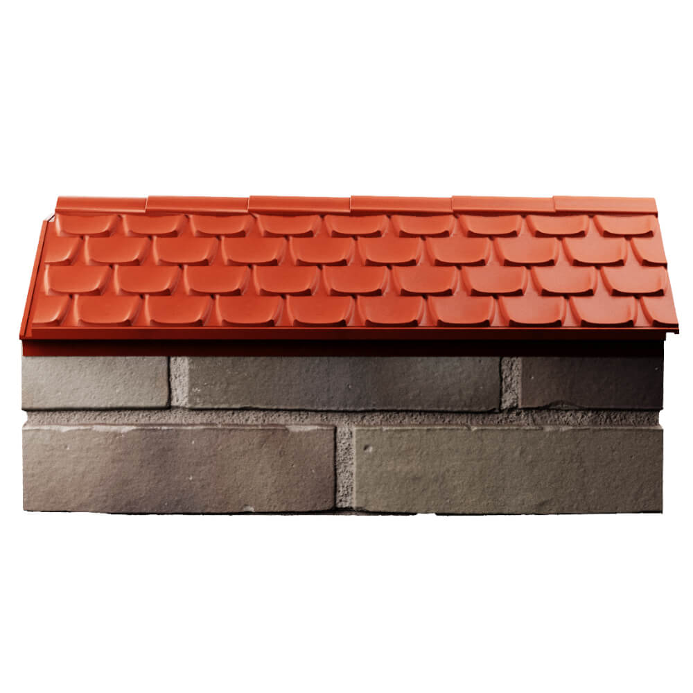 Парапет Zking Эльбрус Красный с посадкой на 1 кирпич (255мм) в Кемерово фото