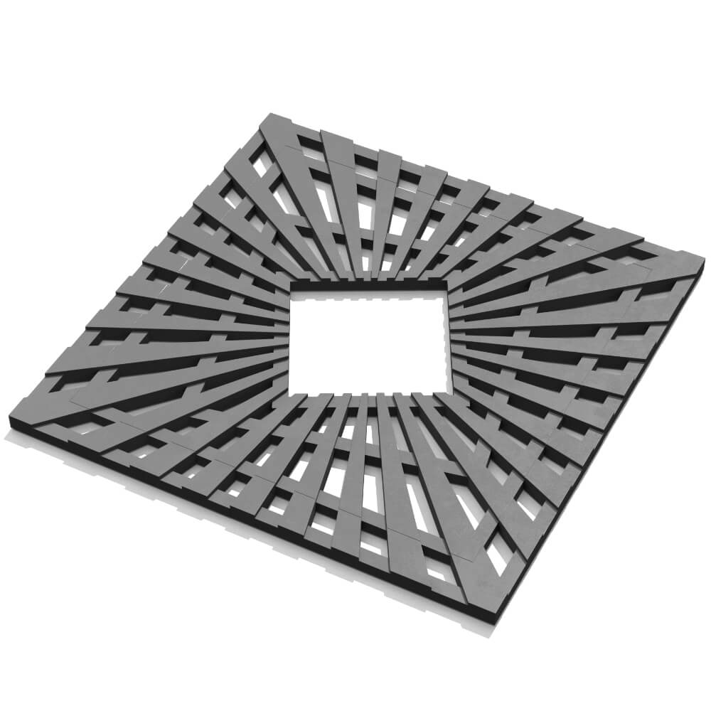 Приствольная решетка для дерева ZKING ATMOSPHERE 1.2х1.2м Серая в Кемерово фото