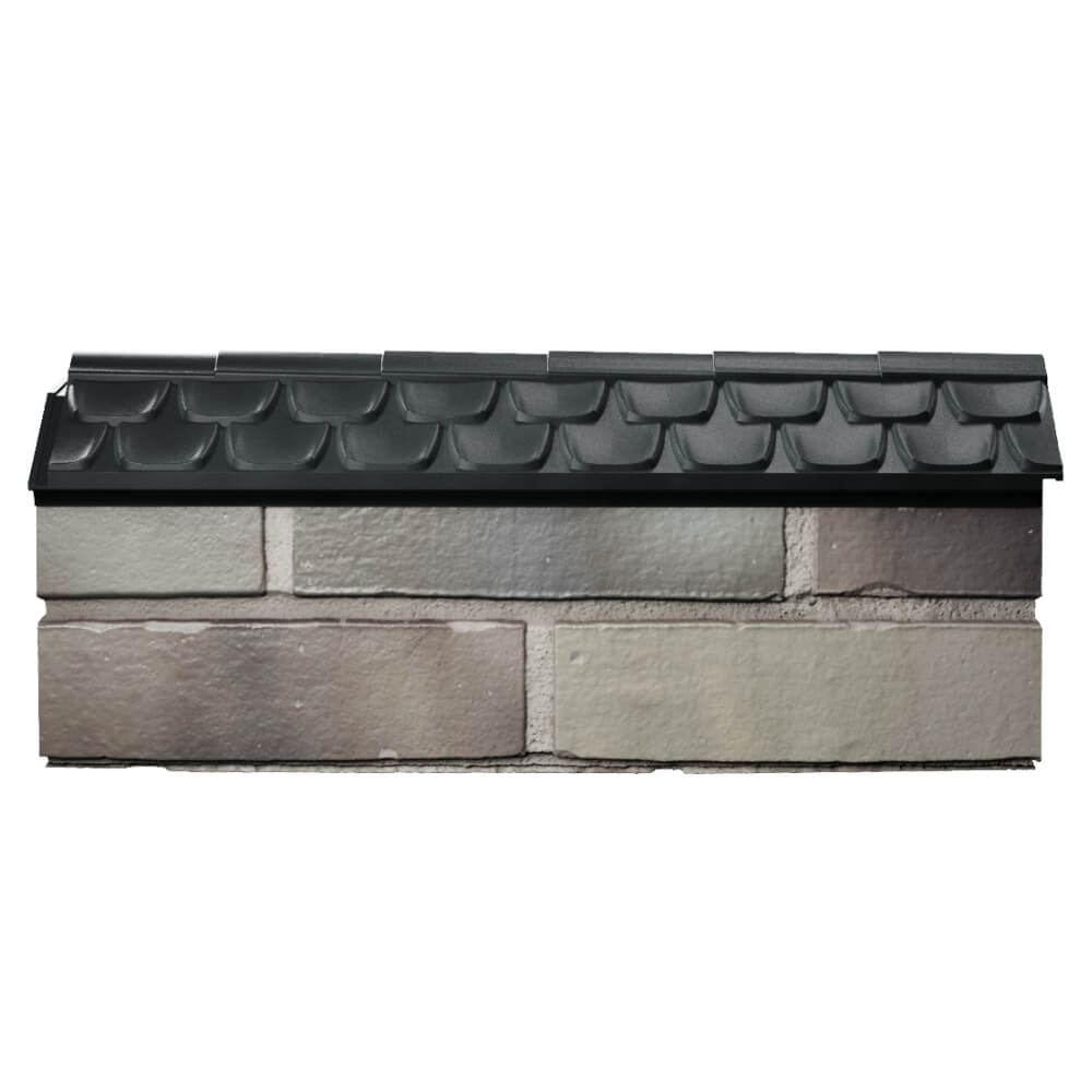 Парапет Zking Эльбрус Черный с посадкой на 0.5 кирпича (130мм) в Кемерово фото