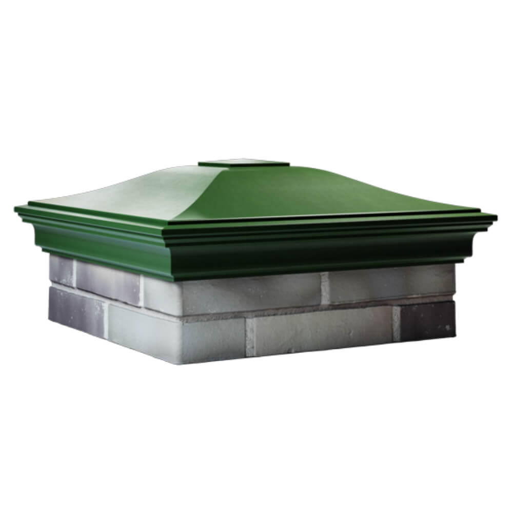 Колпак Zking Монблан Зеленый на столб 2х2 кирпича (515х515мм) в Кемерово фото