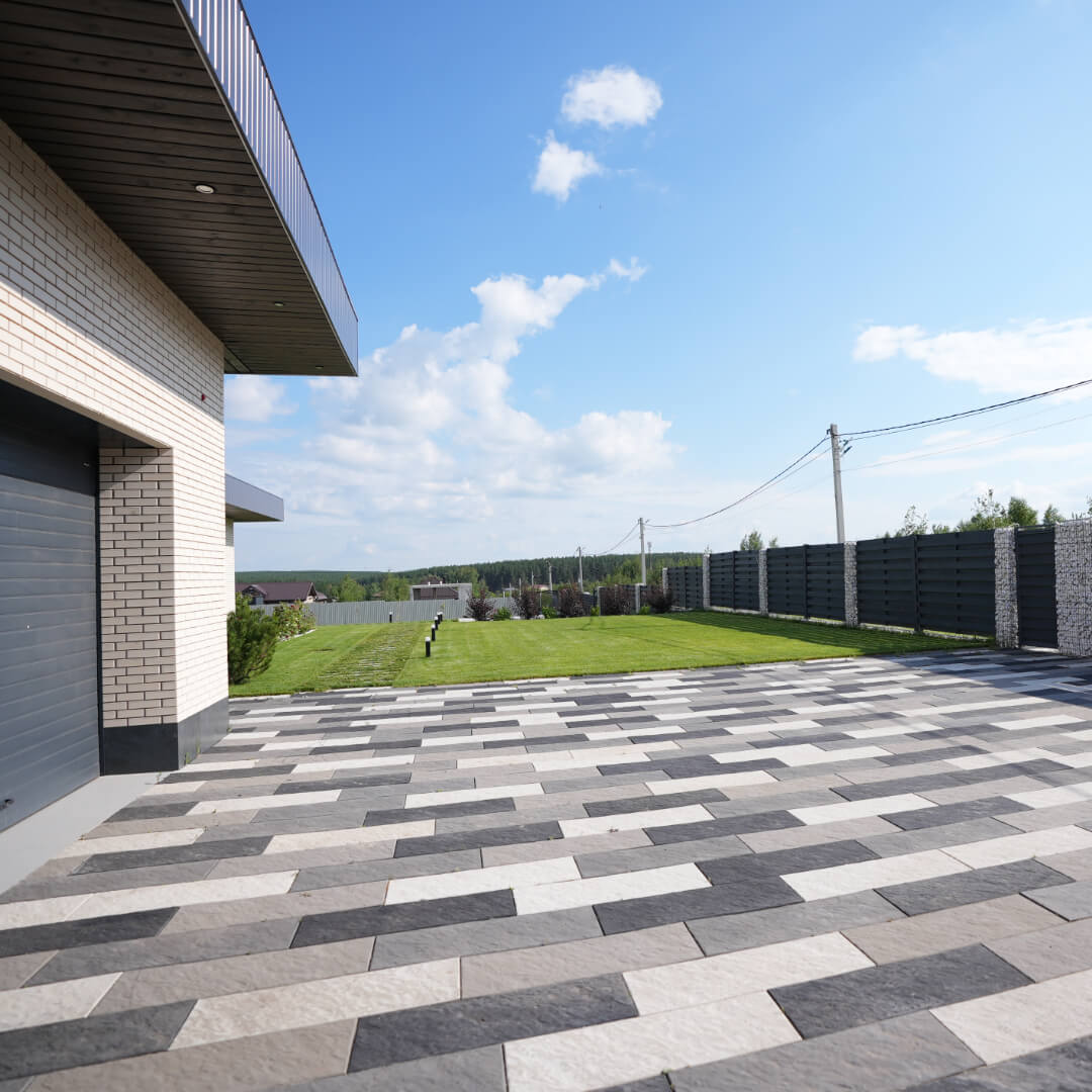 Шаговая плита STONE Светлая Галька 990х330х55мм в Кемерово фото